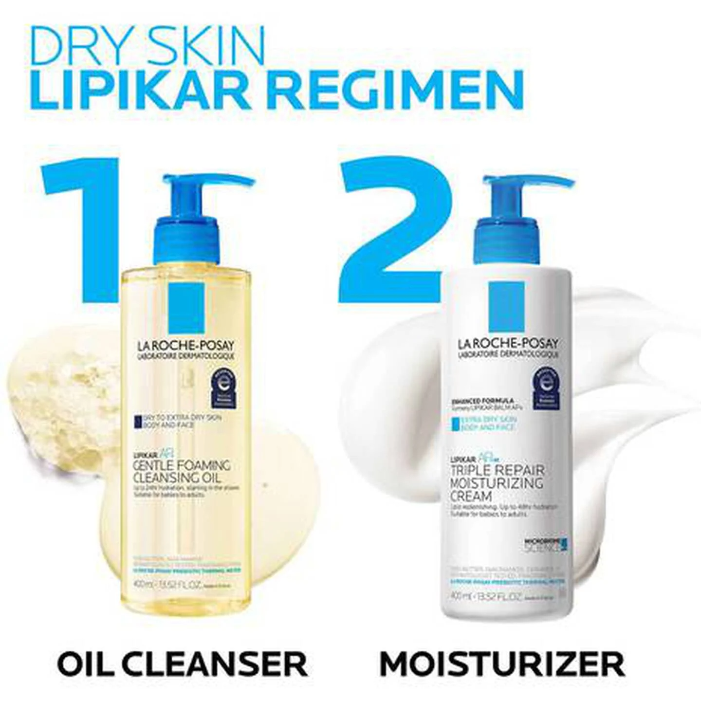 Lipikar AP+M Triple Repair Body Moisturizer for Dry Skin