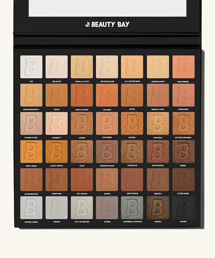 By BEAUTY BAY Nude 42 Colour Palette Neutral & Cool-Toned Eyeshadows