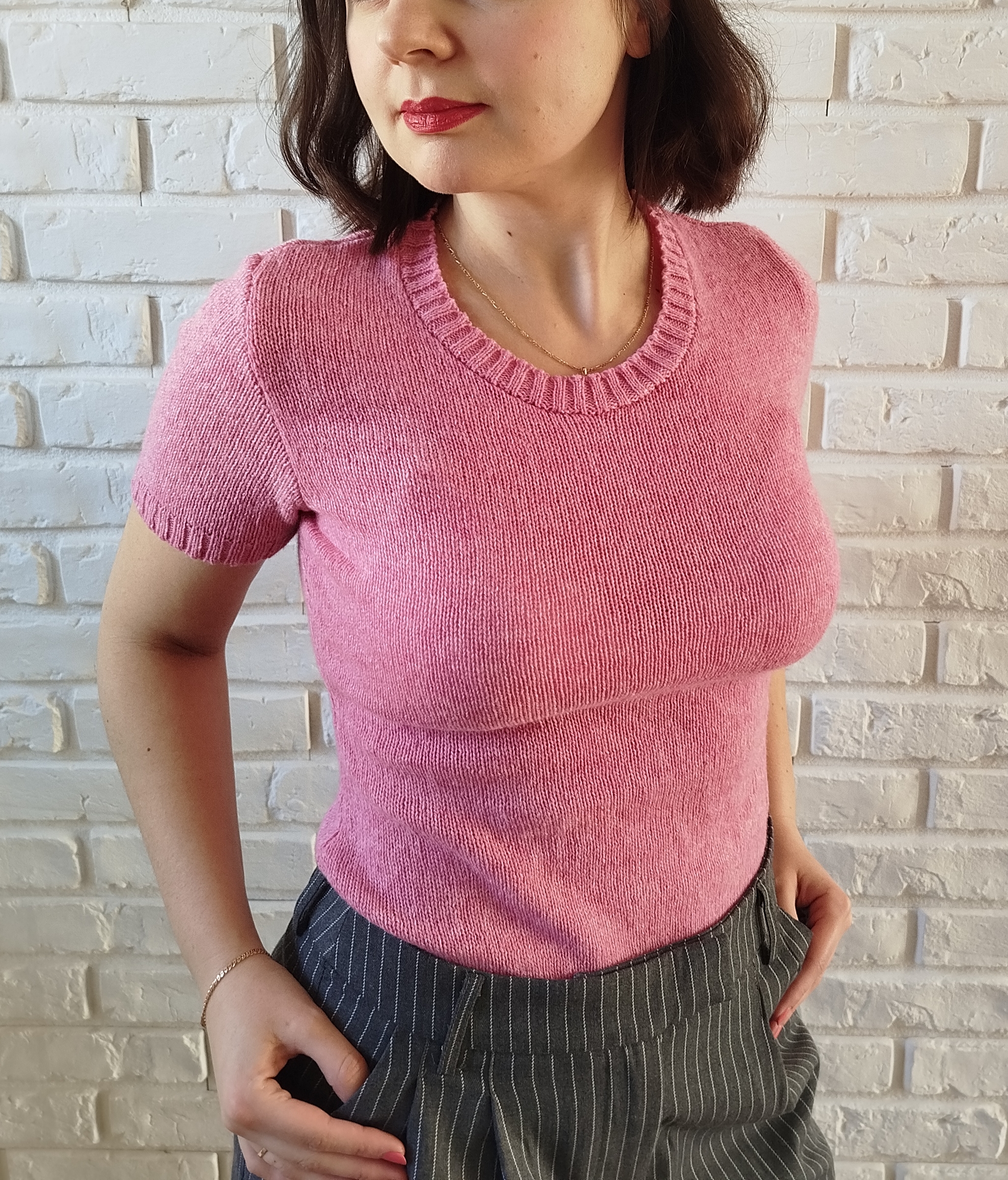 Bluzka Marshmallow z krótkim rękawem