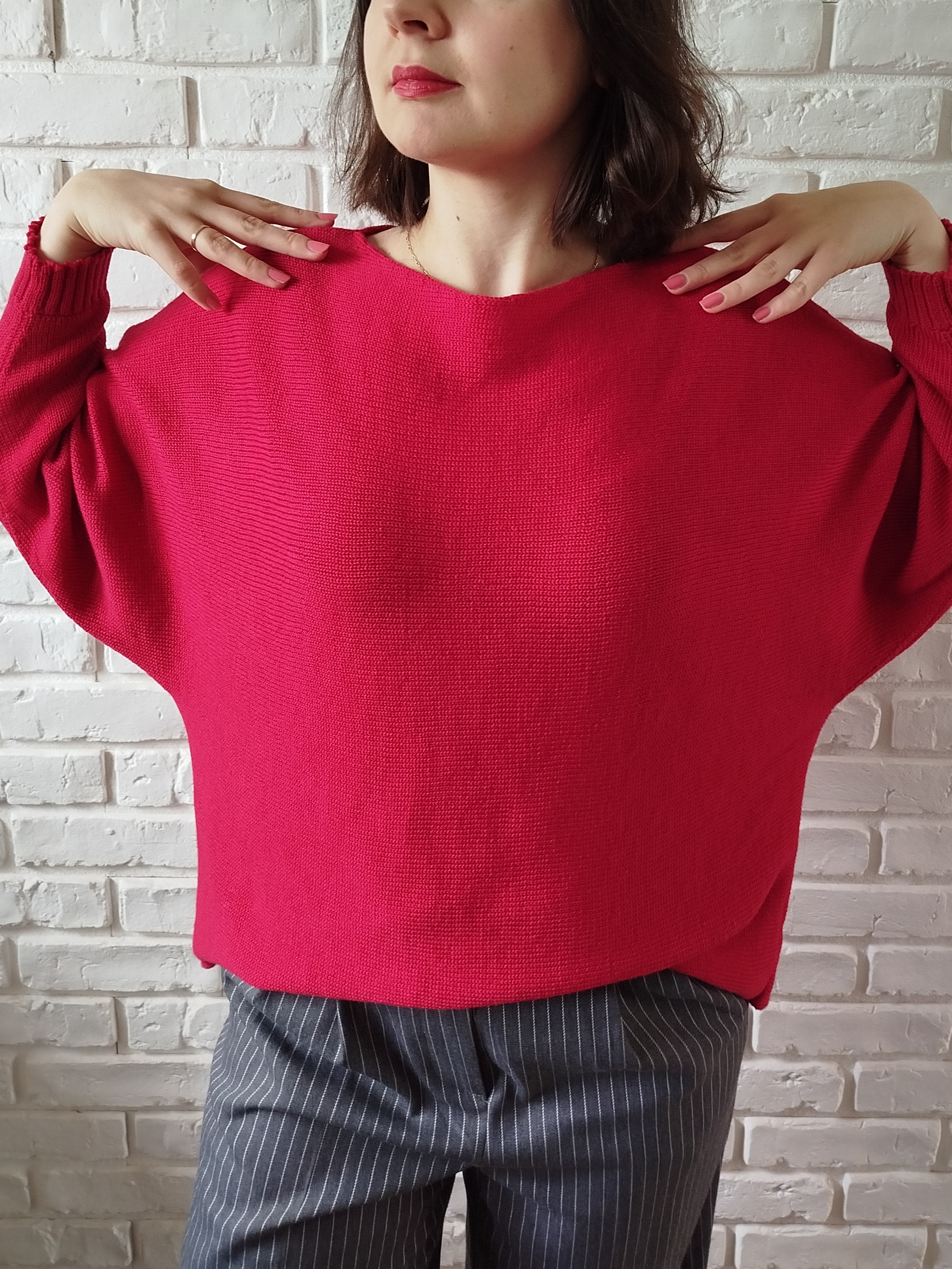 Bluzka nietoperz "Malinowa Chmurka"