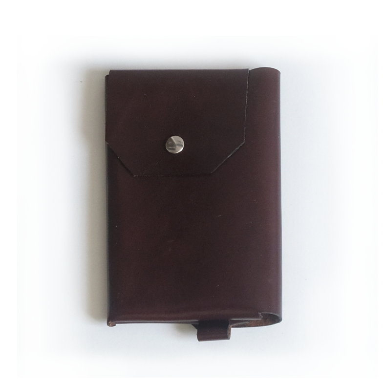 Portefeuille cuir aniline cognac