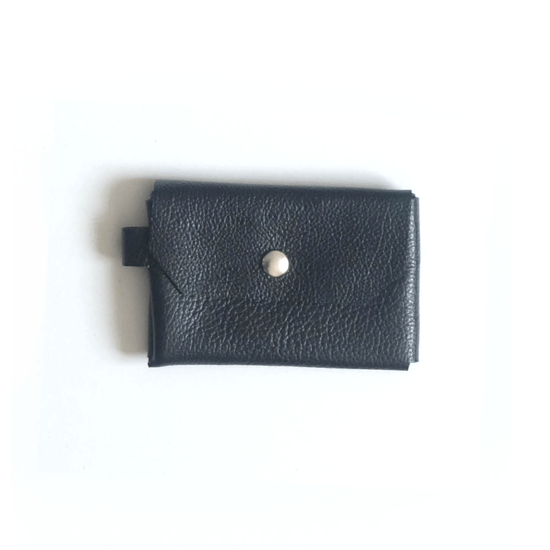 Porte-monnaie cuir napa noir