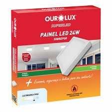 Painel LED 24W Sobrepor Quadrado