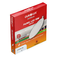 Painel LED 18W Ouro lux Redondo