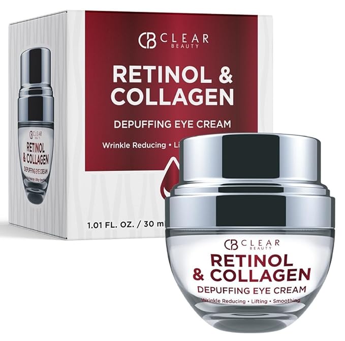Crema para ojos con retinol y colágeno