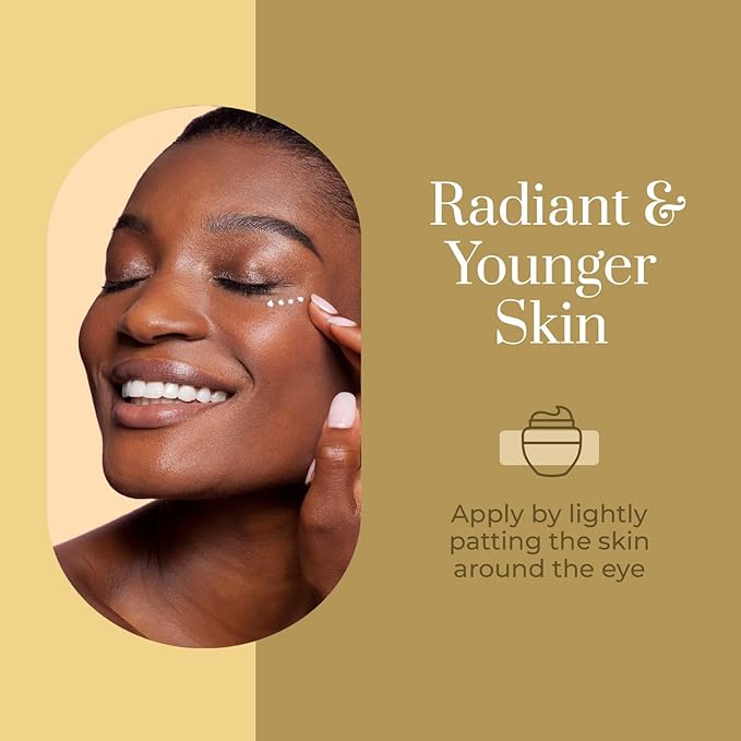 Crema reafirmante de ojos 24K oro y colágeno