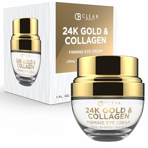 Crema reafirmante de ojos 24K oro y colágeno