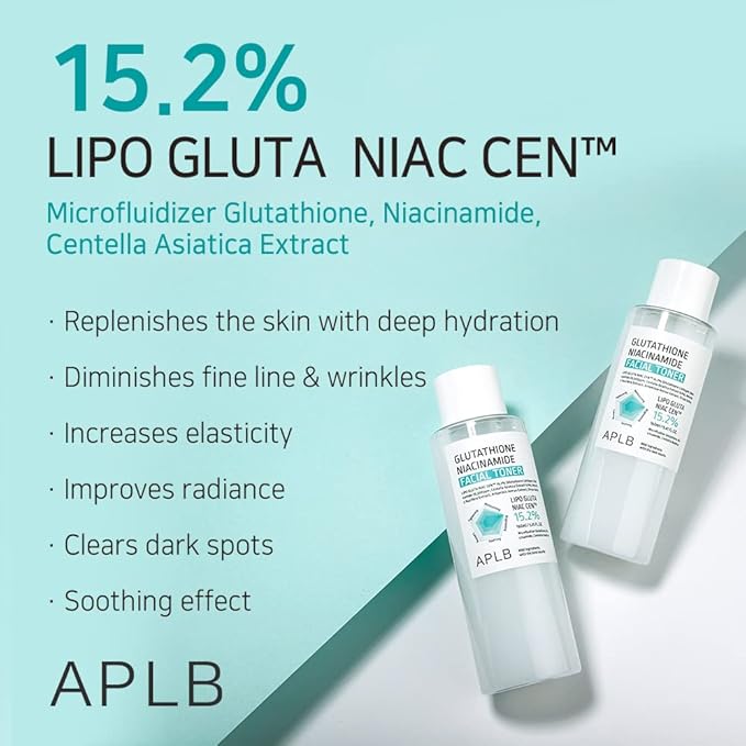 APLB Tónico facial de niacinamida glutatión | LIPO GLUTA NIAC CEN 15.2%