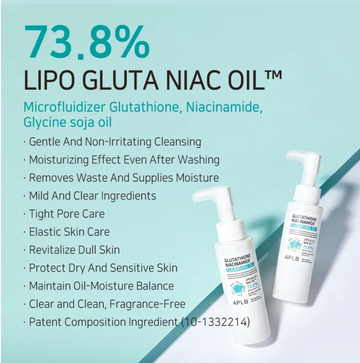 APLB Aceite limpiador con Glutatión y Niacinamida