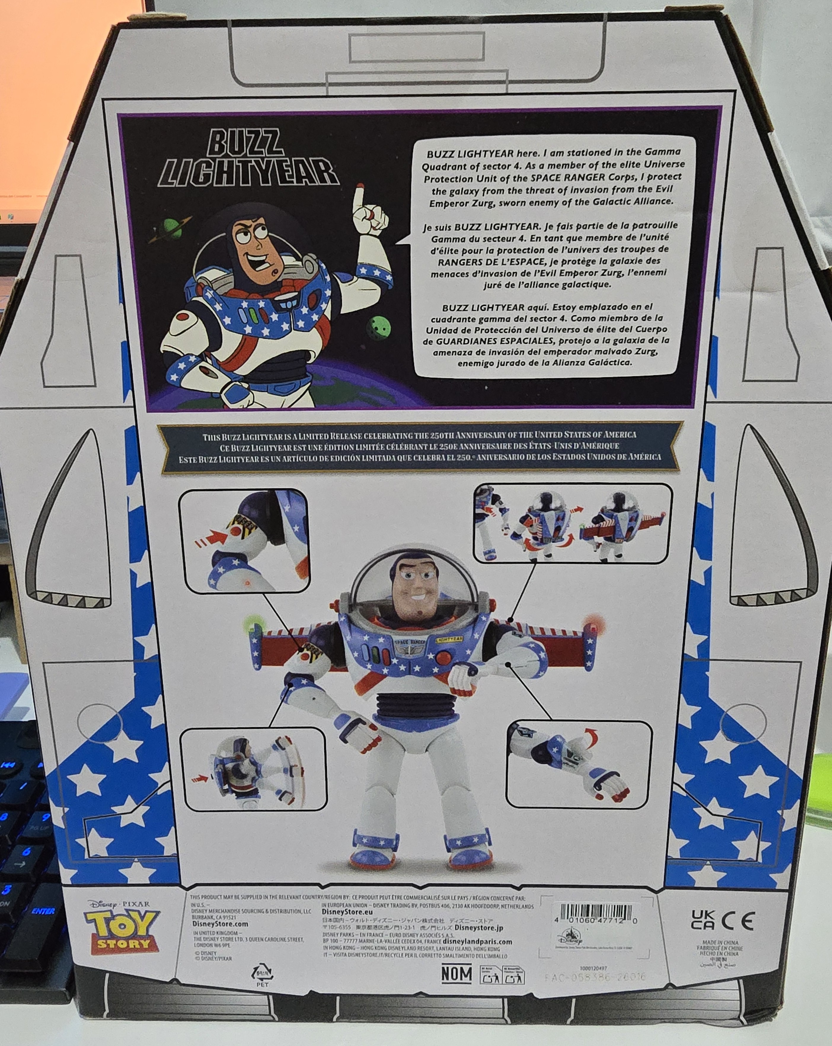 Buzz Lightyear Edición Especial 250th Idependence Day