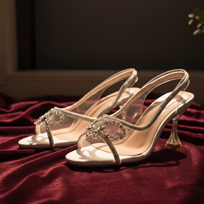 Crystal Stiletto Heels 