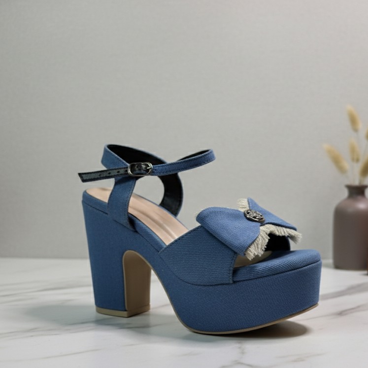 Chic Buckle Block Heels