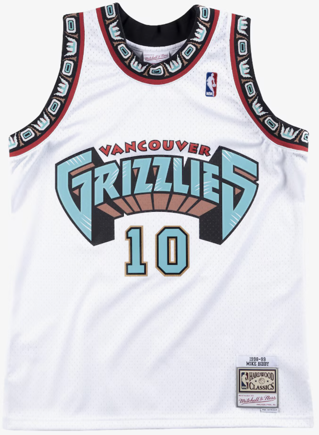 Mike Bibby Vancouver Grizzlies 1998-99 White Swingman Player Jersey