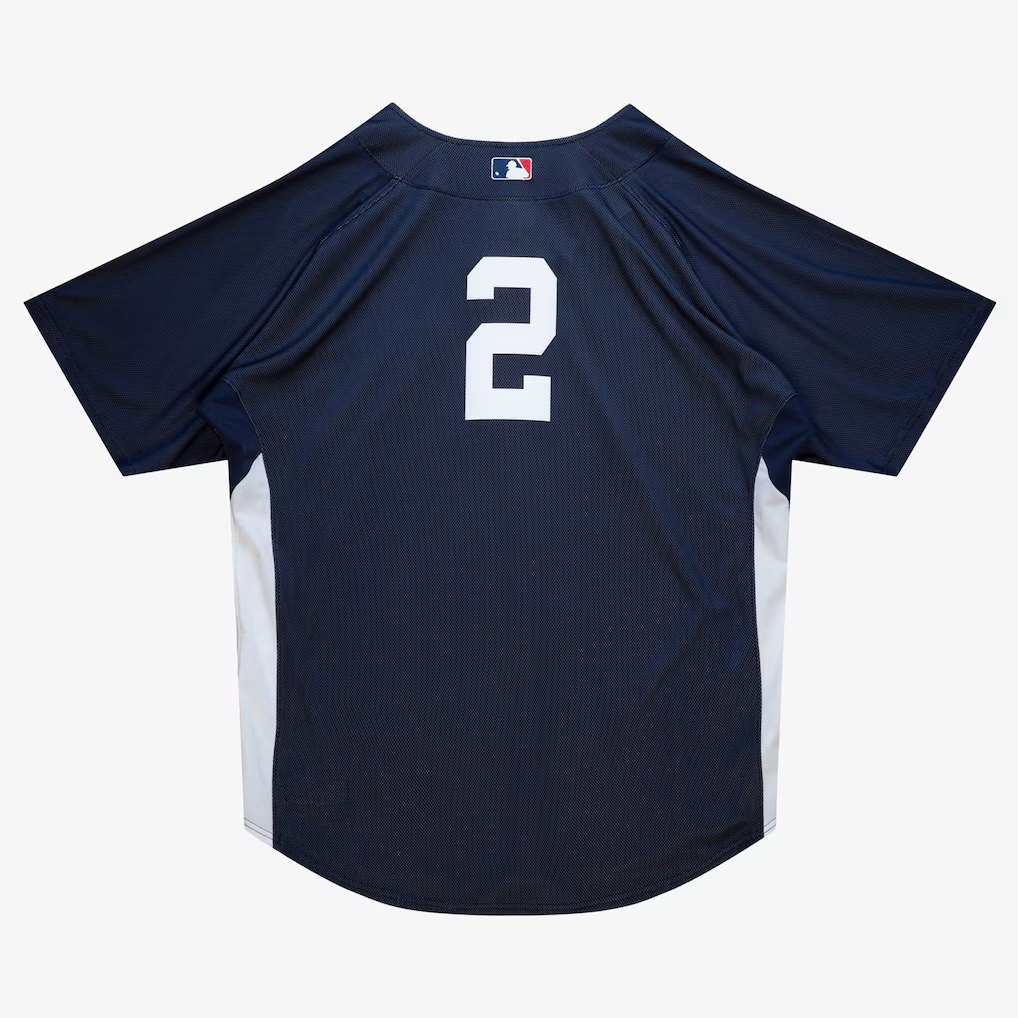 Derek Jeter New York Yankees Navy 2009 Authentic Batting Practice Player Jersey
