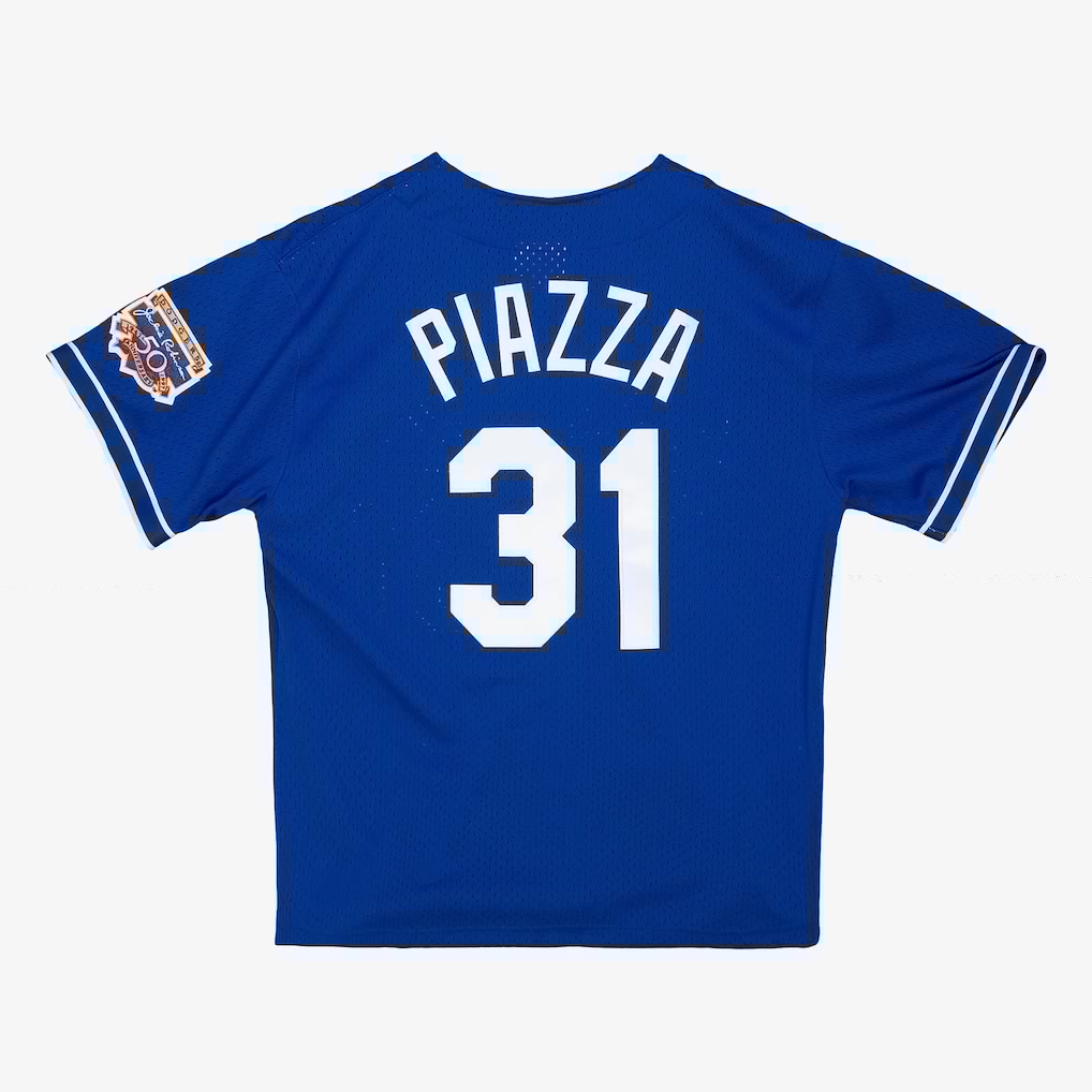 Mike Piazza Los Angeles Dodgers 1997 Royal Authentic Button Front Jersey