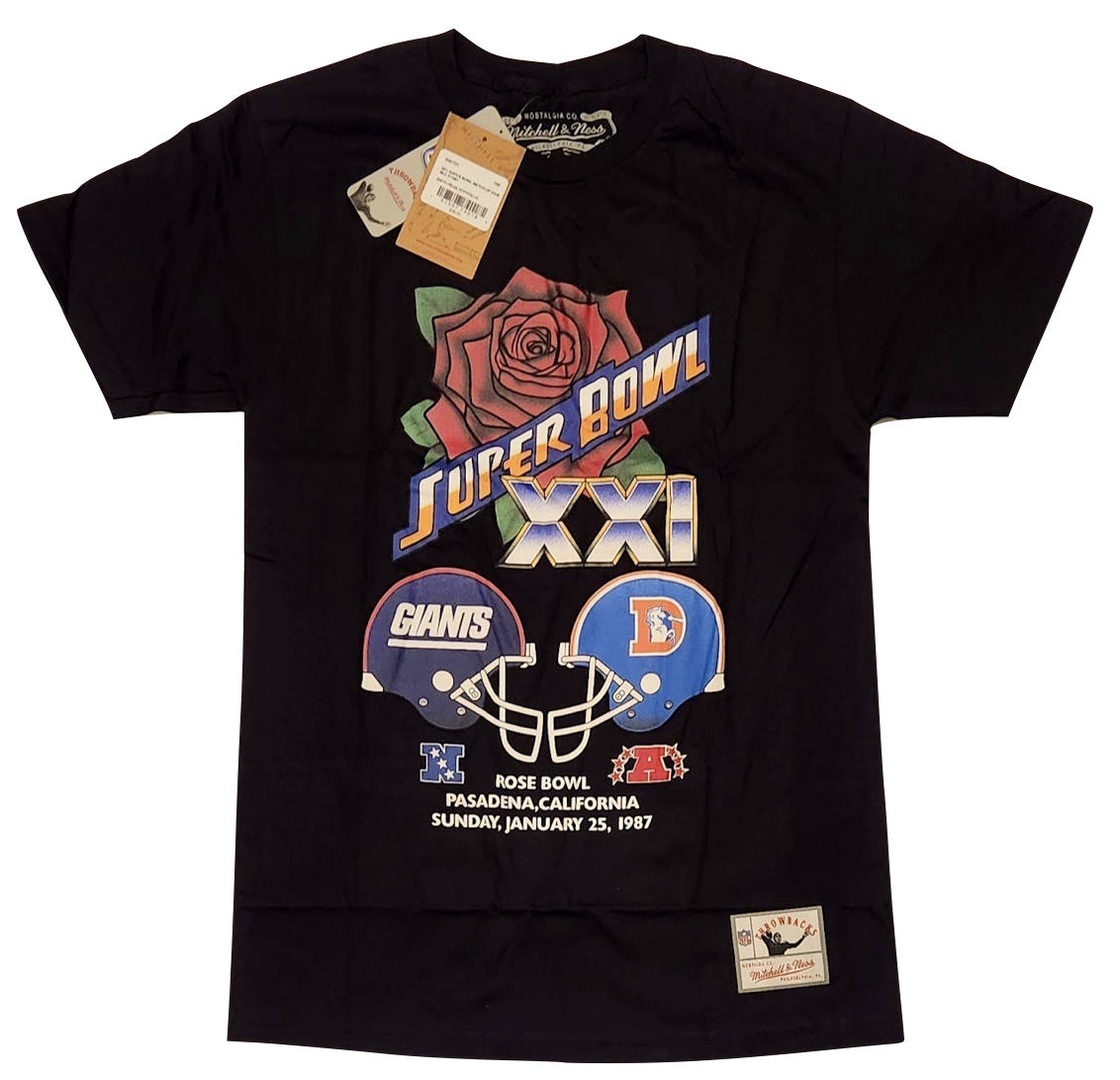 Mitchell & Ness Super Bowl XXI 1987 Shirt Broncos Giants