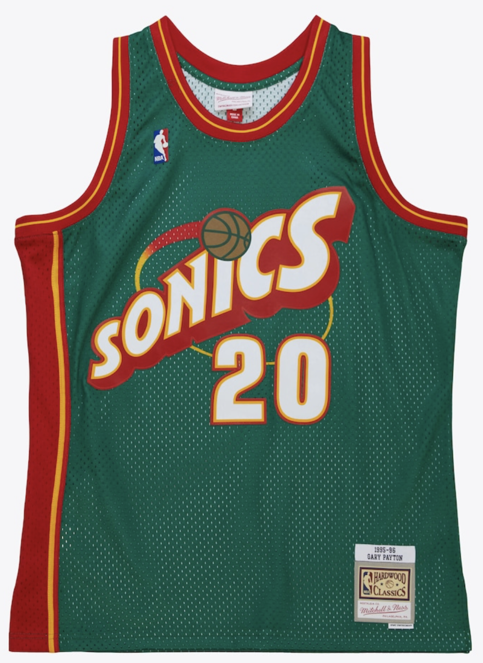 Gary Payton Seattle SuperSonics Kelly Green 1995/96 Swingman Jersey