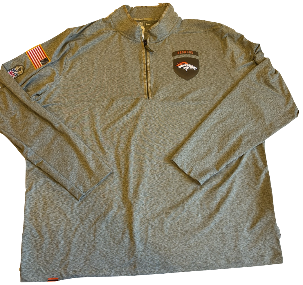 Denver Broncos Nike Salute to Service Quarter-Zip Pullover