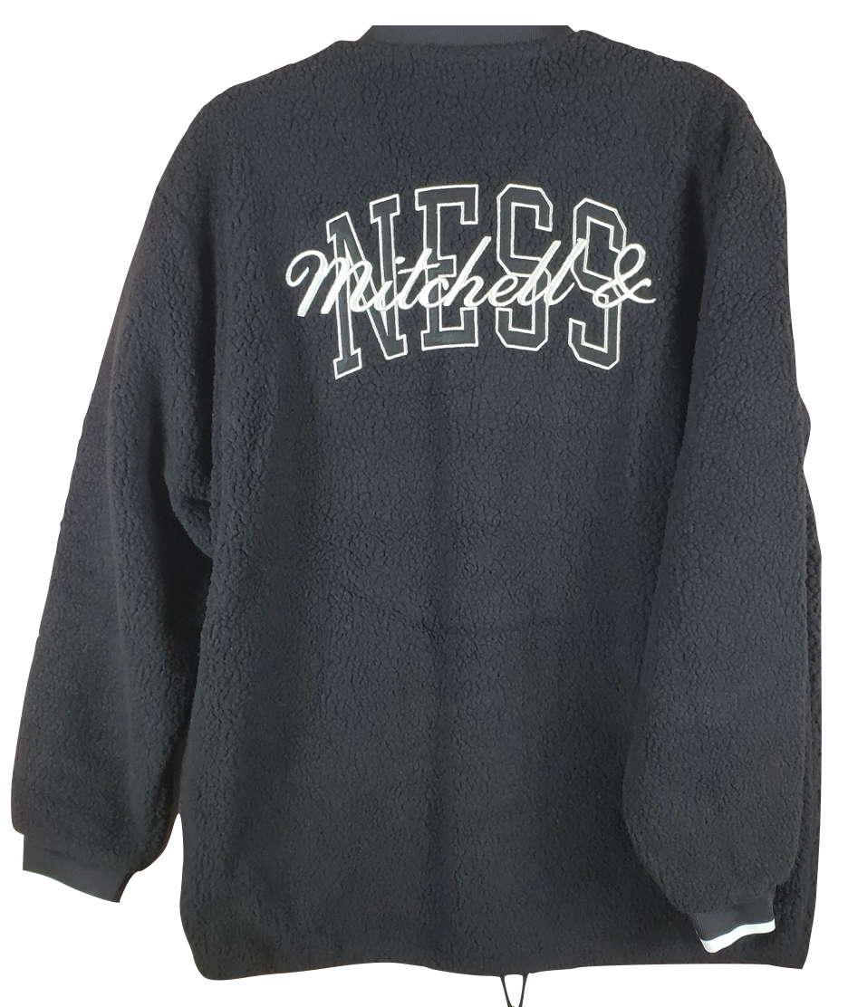 Mitchell & Ness Branded Coachable Mens Sherpa Jacket