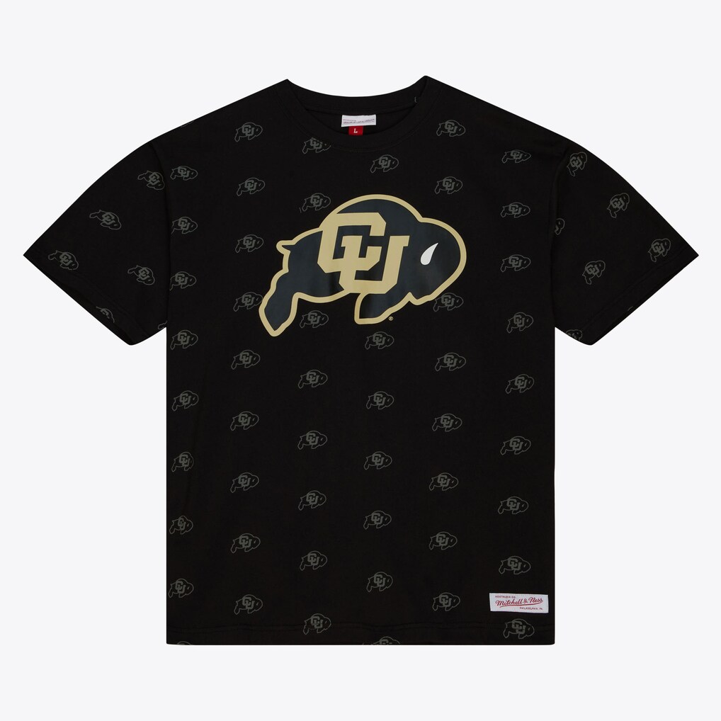Mitchell and Ness Colorado Buffaloes Allover Print T-Shirt