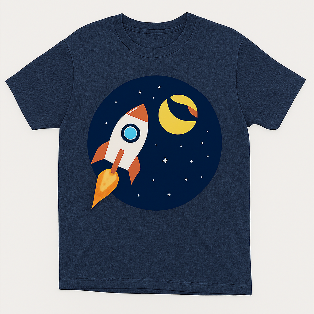Camiseta con cohete espacial