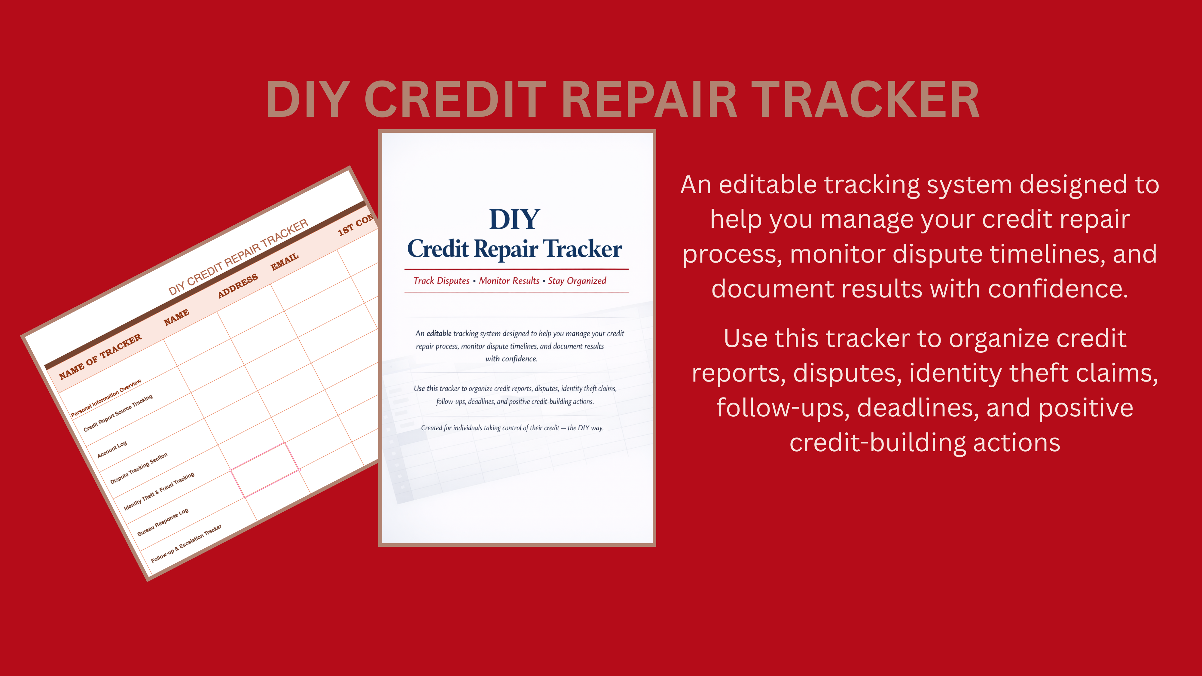 DIY Credit Repair Tracker