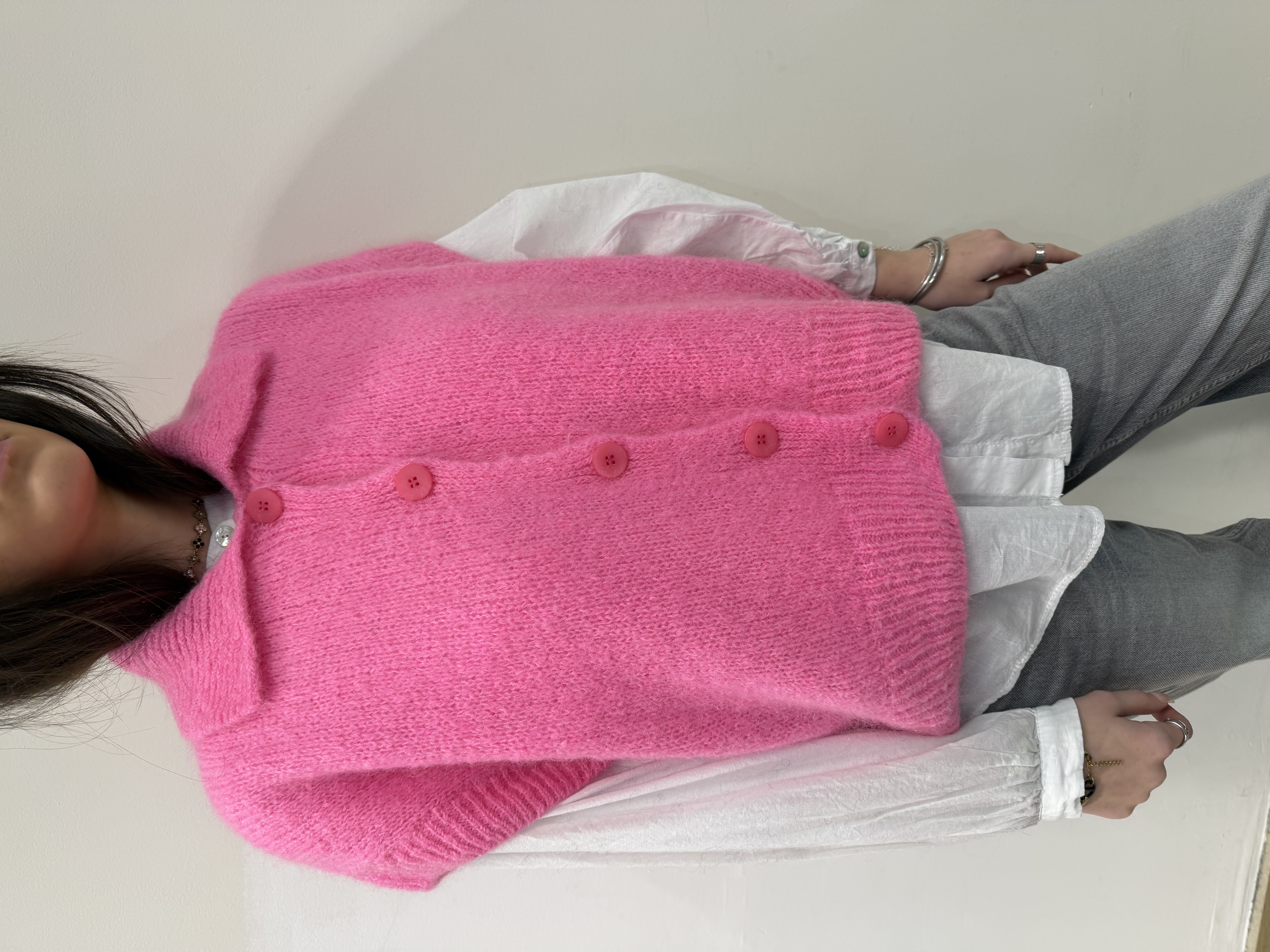 Pull, sans manches à boutons – Margot Paris