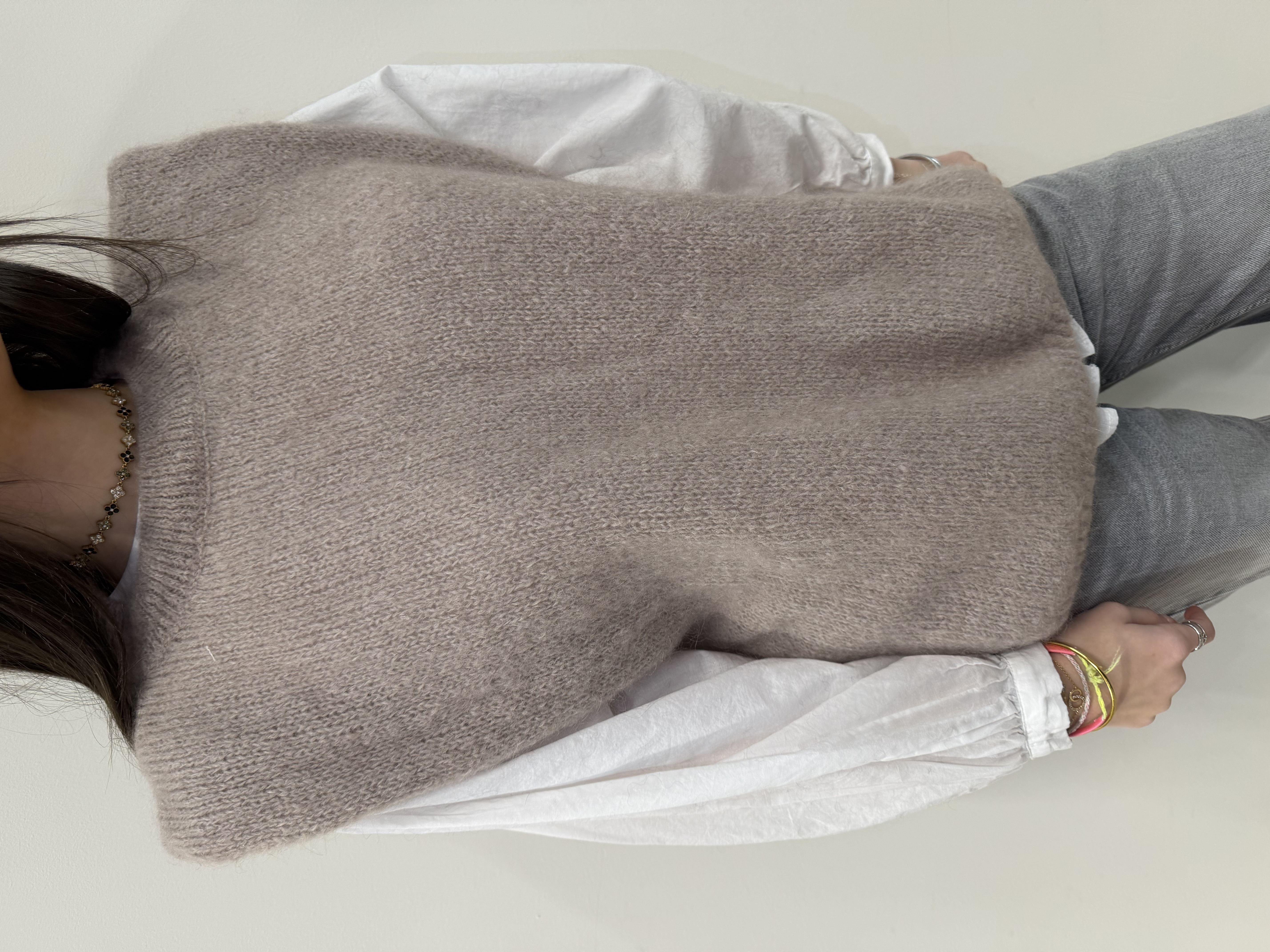 Pull, sans manches à épaulettes - Naïs