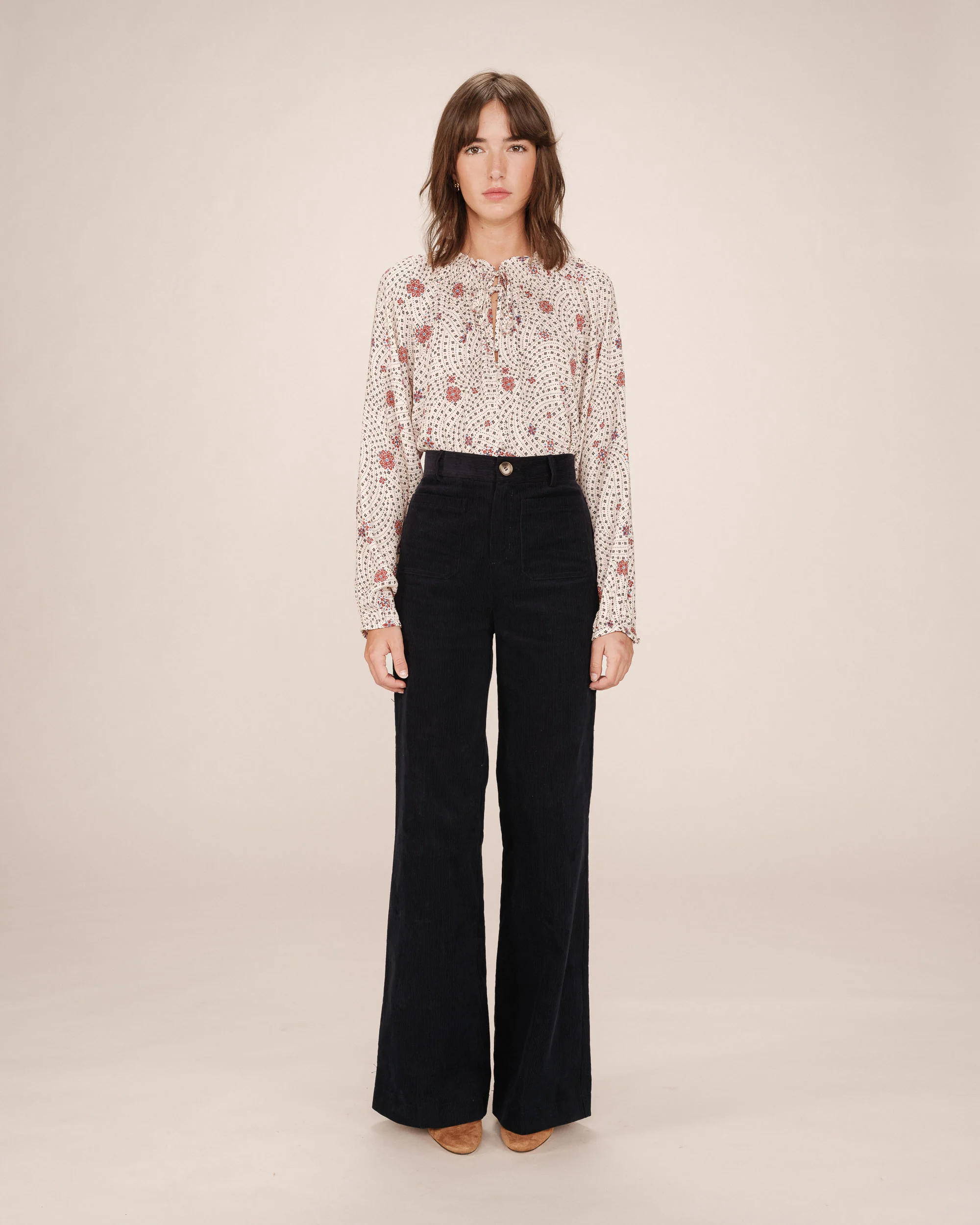 Blouse Scarlett, écru - Grace & Mila