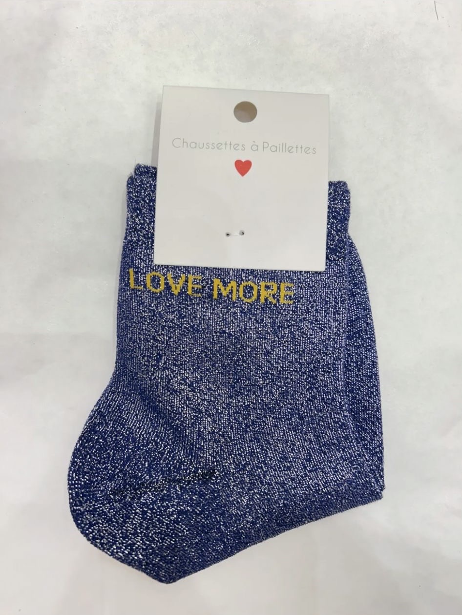 Chaussettes à paillettes, Love More - Mochimo