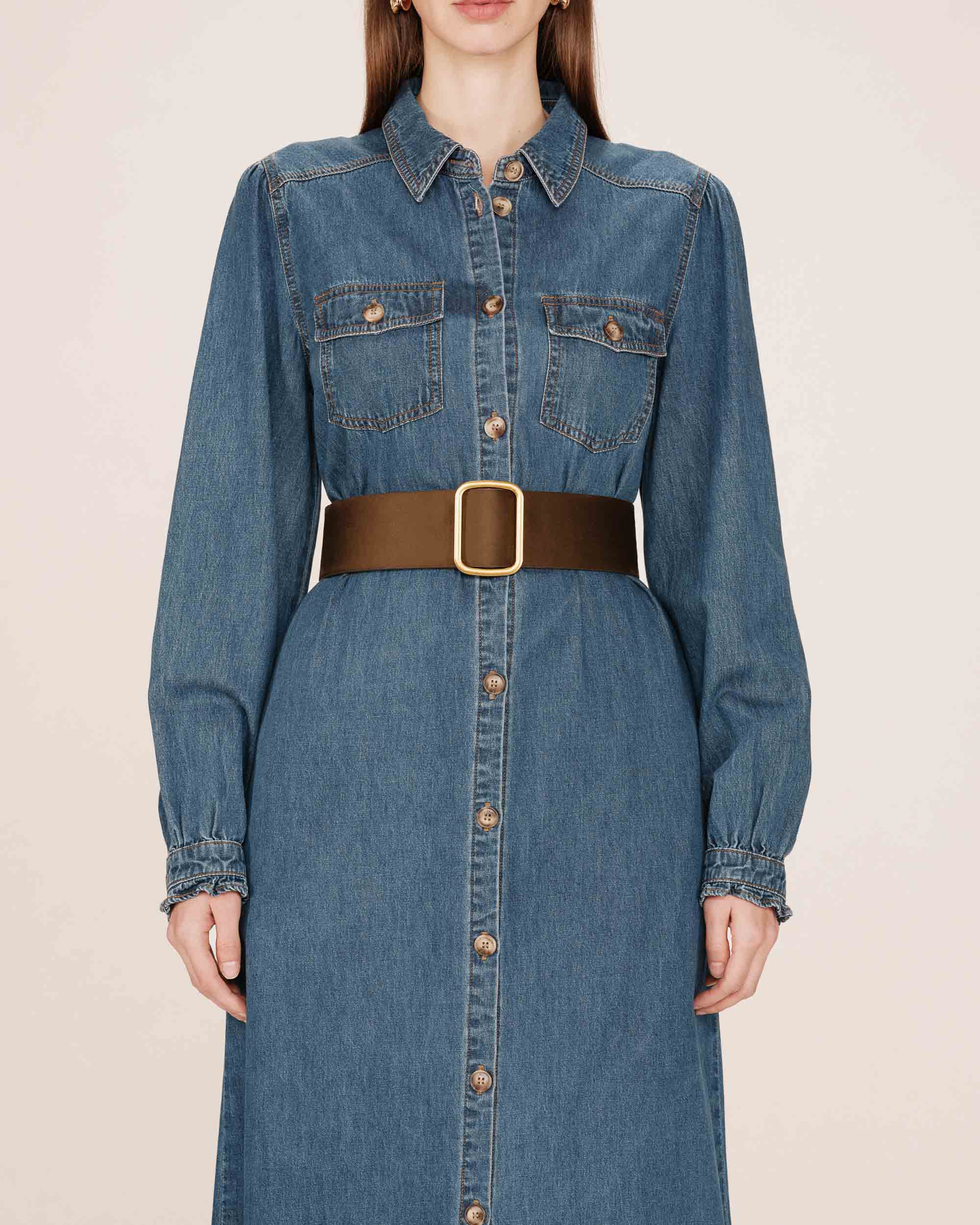 Ceinture Nelsie, Vert forêt - Grace & Mila