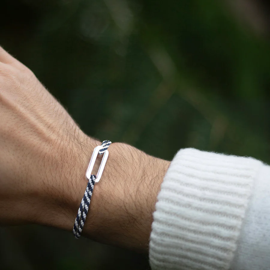 Maillon Plat Argent (30mm) – Le Vent à la Française