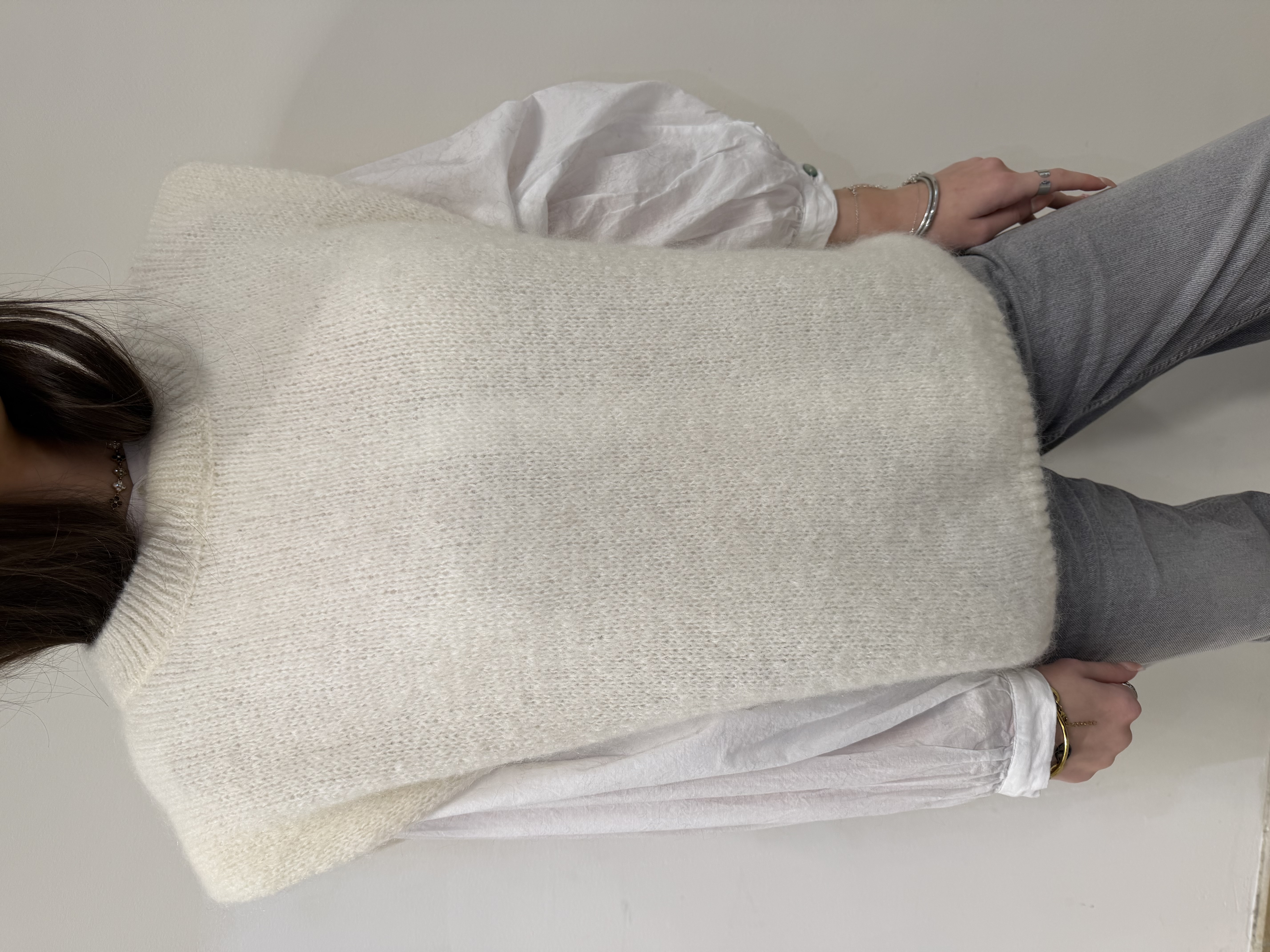 Pull, sans manches à épaulettes - Naïs