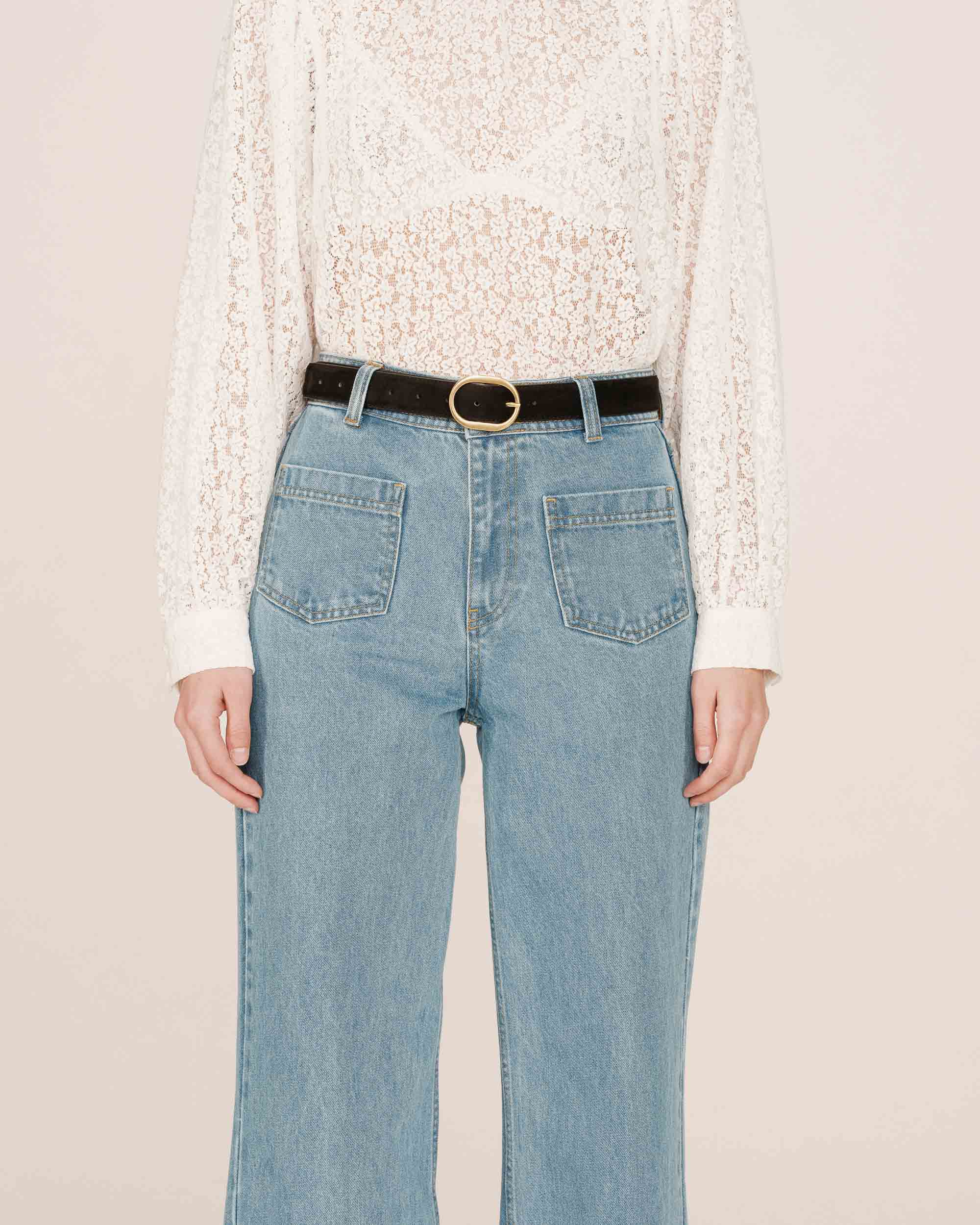 Ceinture Stallone, Noir - Grace & Mila