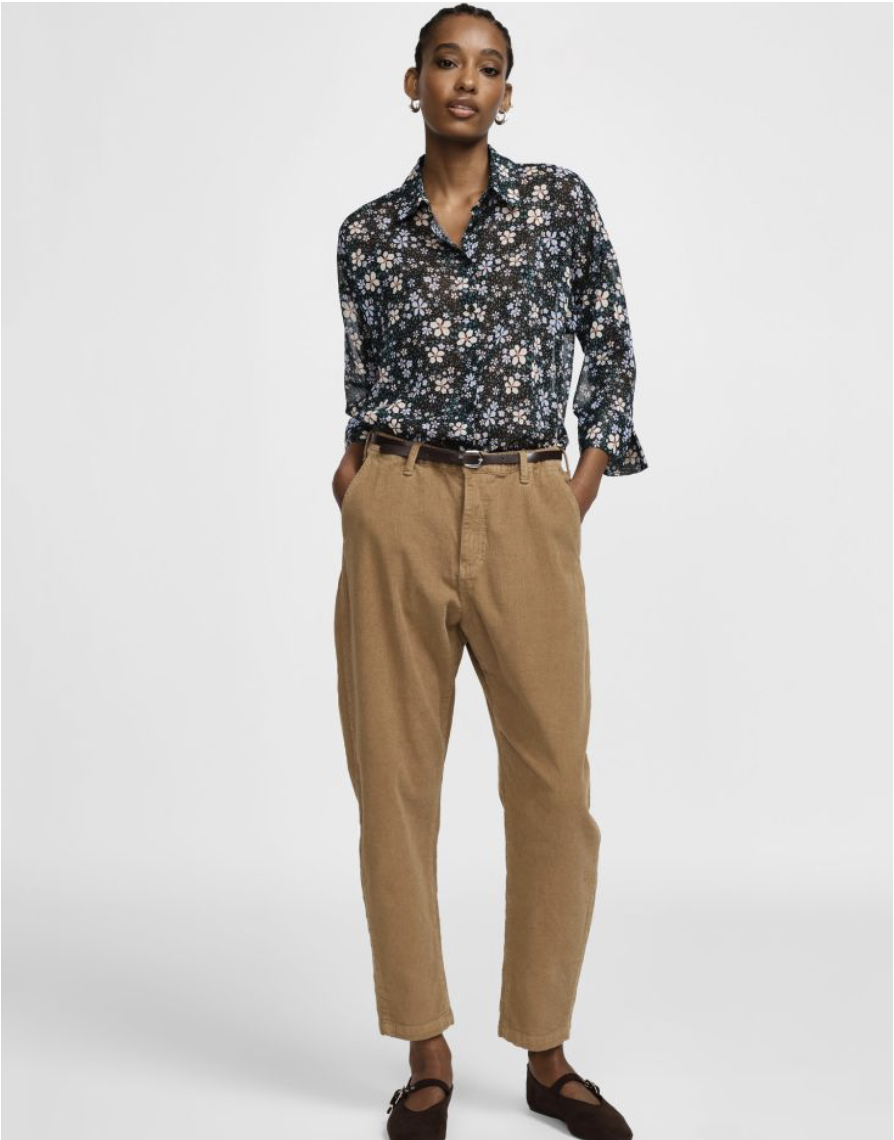 Pantalon chino fit, Vintage Camel - Please