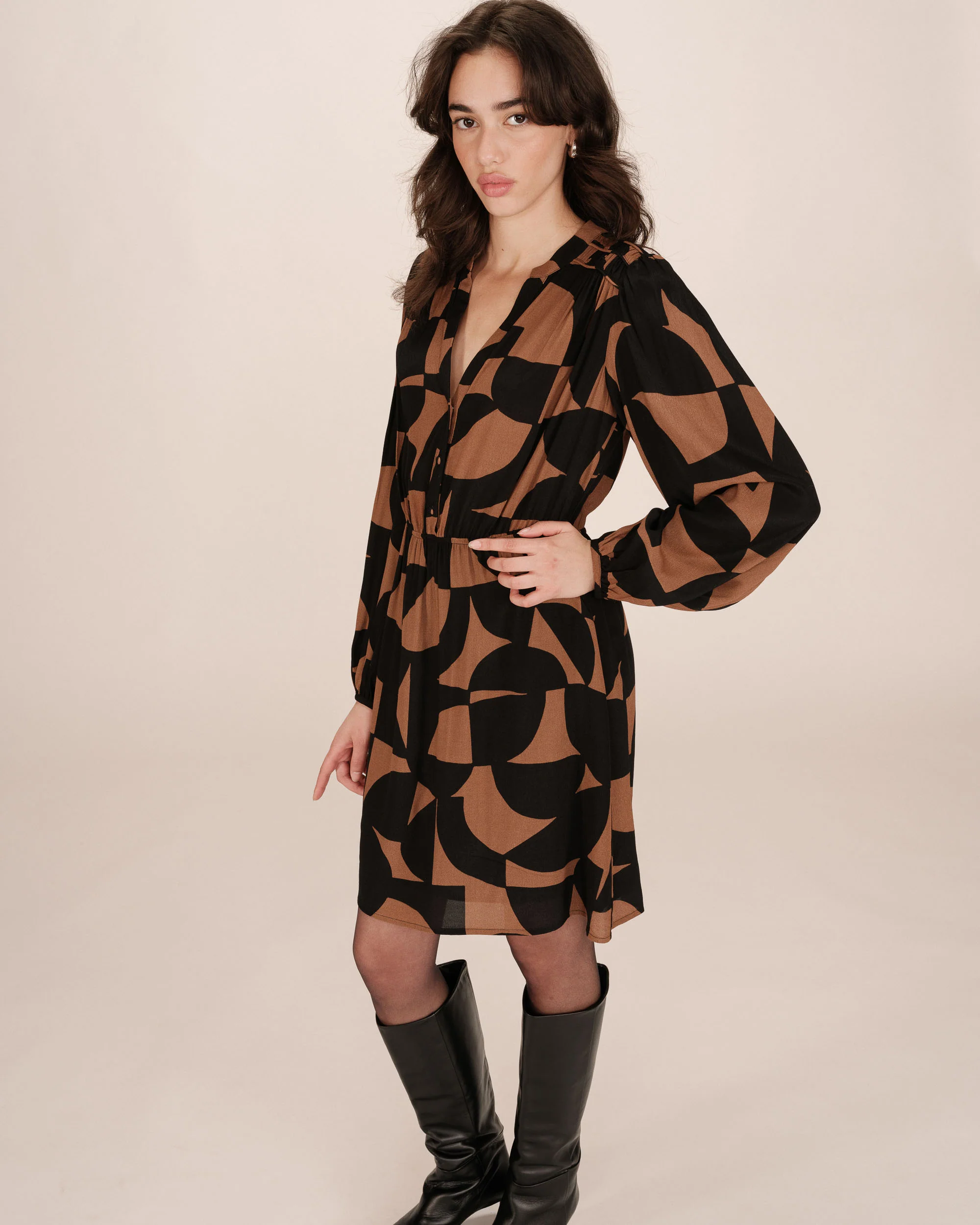 Robe Selia, Chocolat - Grace & Mila