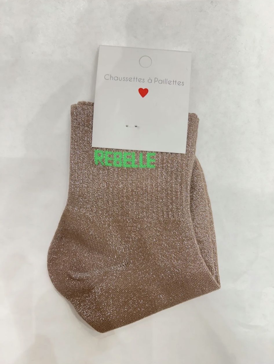 Chaussettes à paillettes, Rebelle - Mochimo