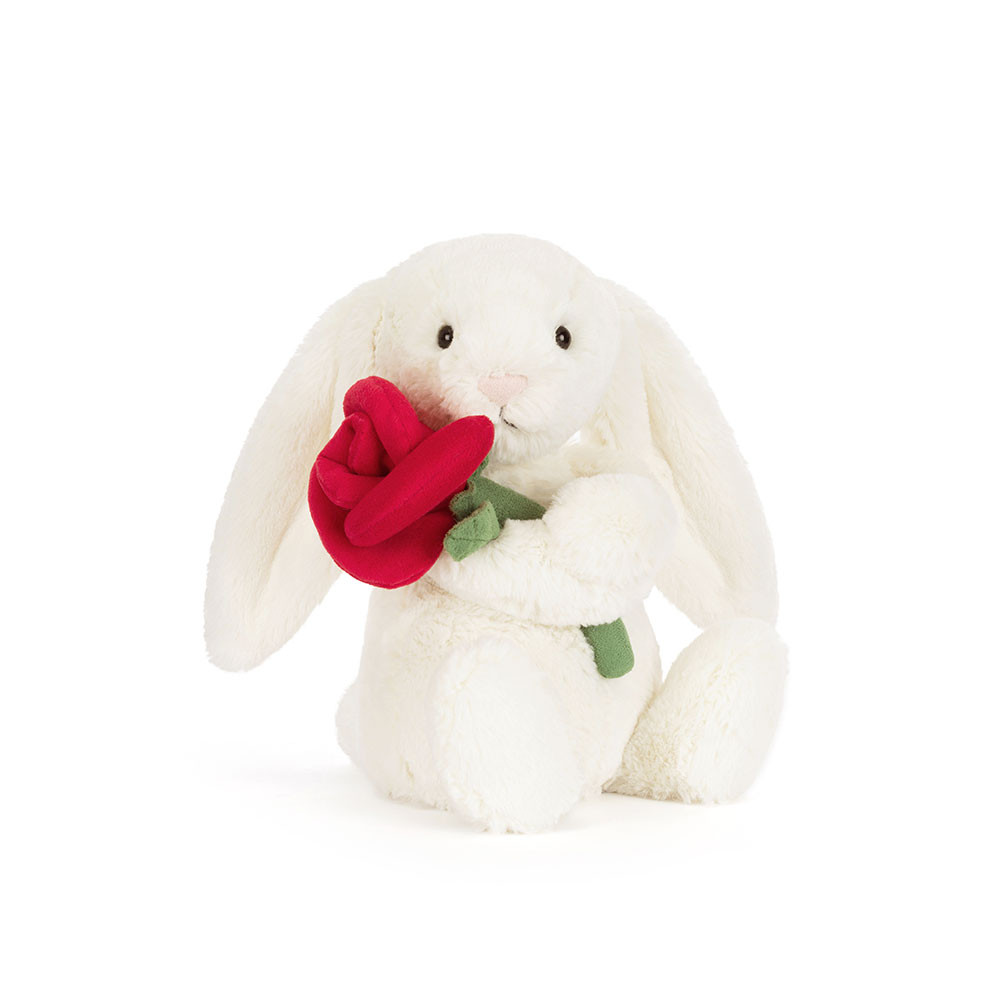 Cream Bunny with Rose – Jellycat