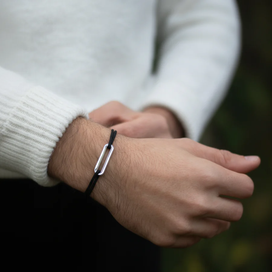 Maillon Plat Argent (30mm) – Le Vent à la Française