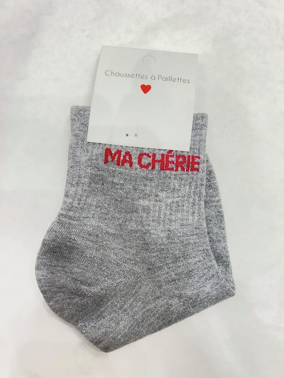 Chaussettes à paillettes, Ma Chérie - Mochimo
