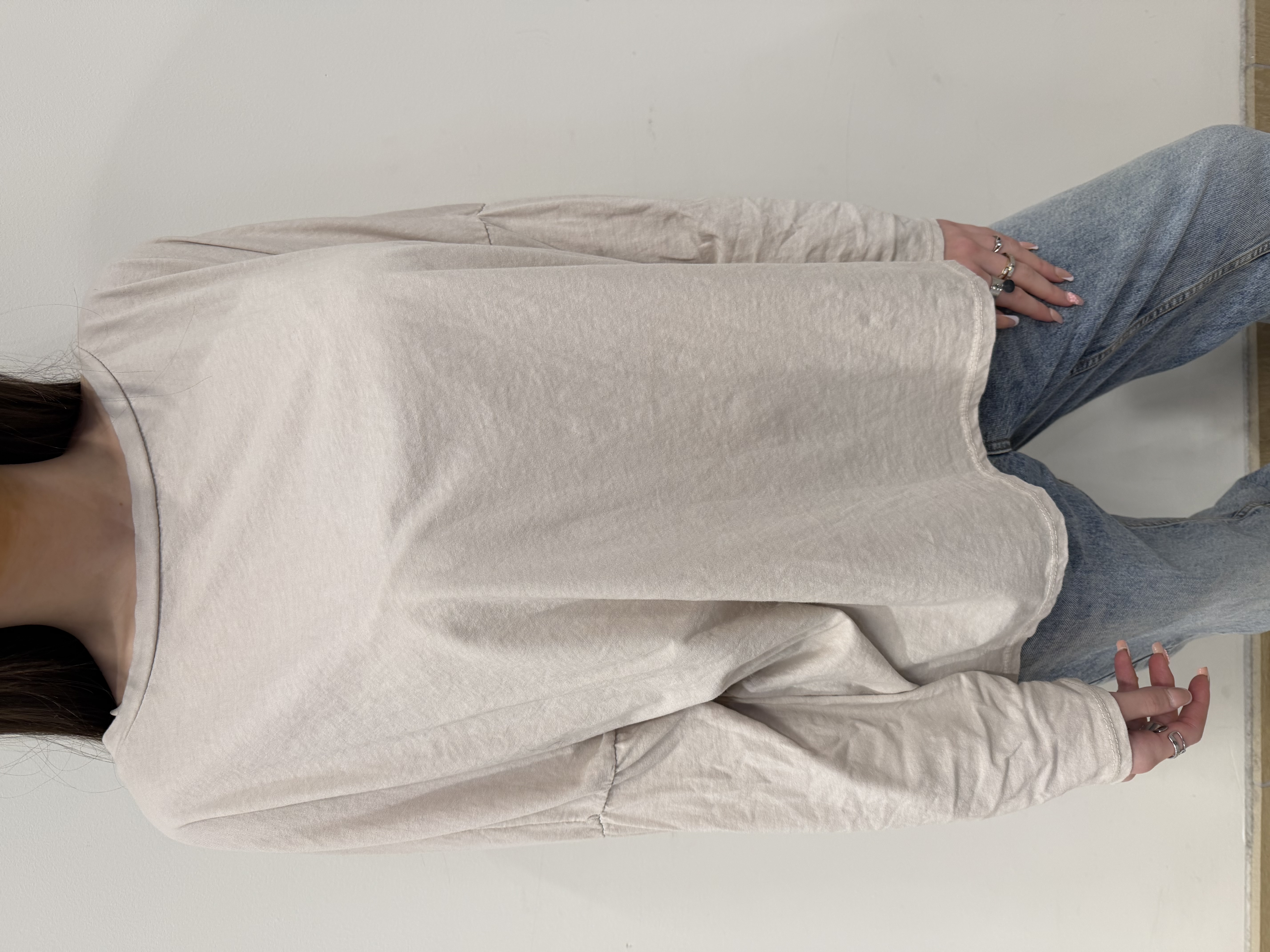 T-shirt 100% coton, manches longues – Margot Paris