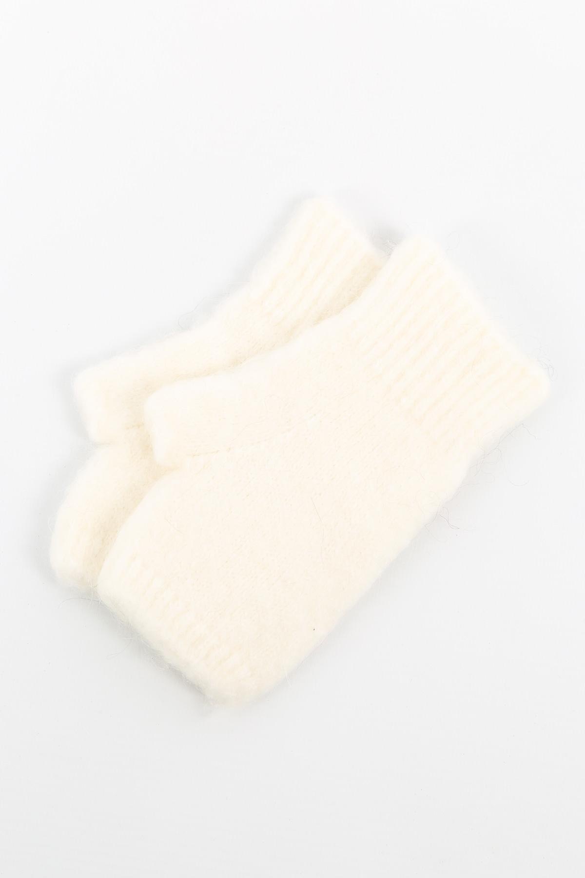 Mitaines courtes en baby alpaga - Naïs