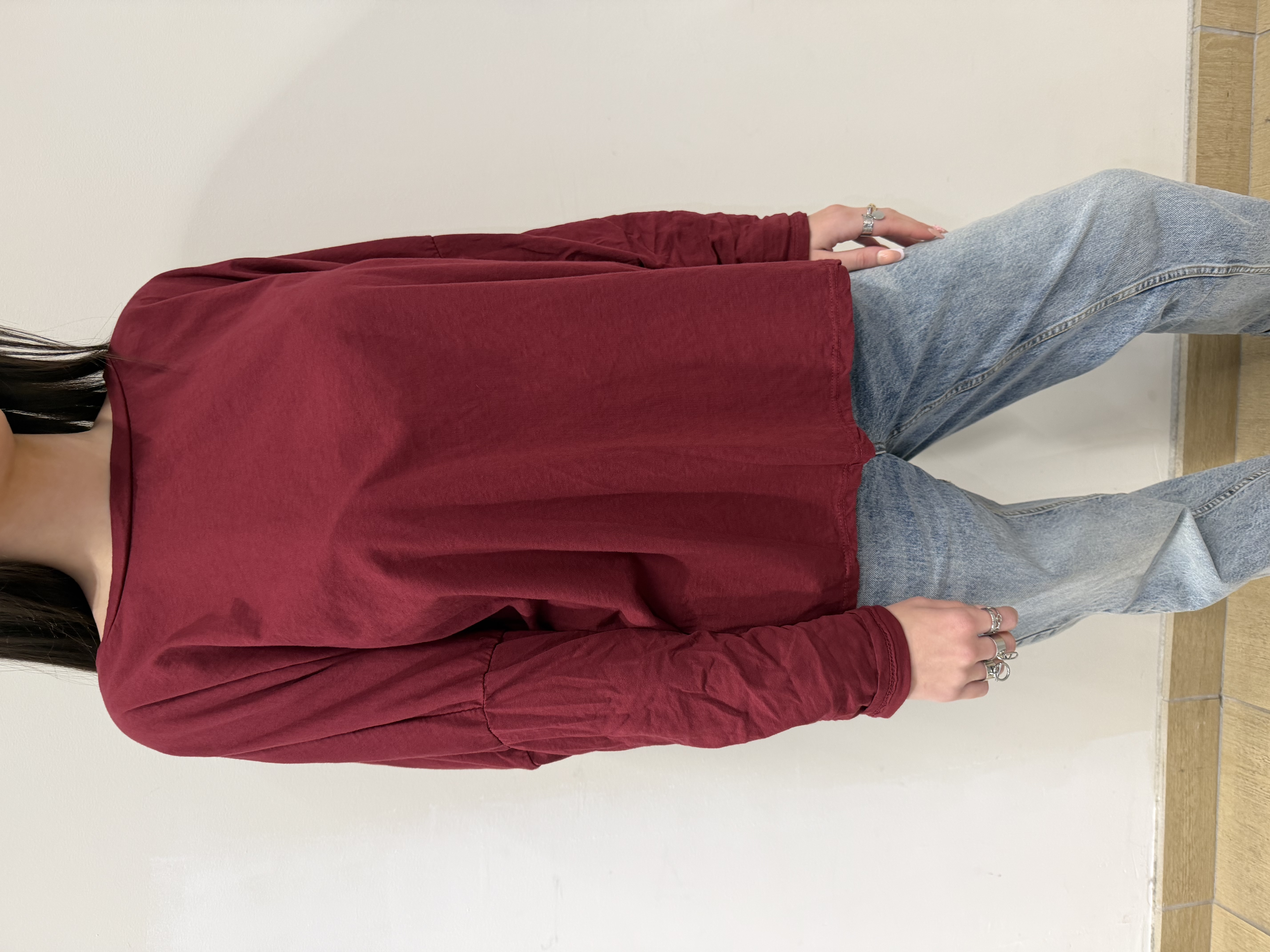 T-shirt 100% coton, manches longues – Margot Paris