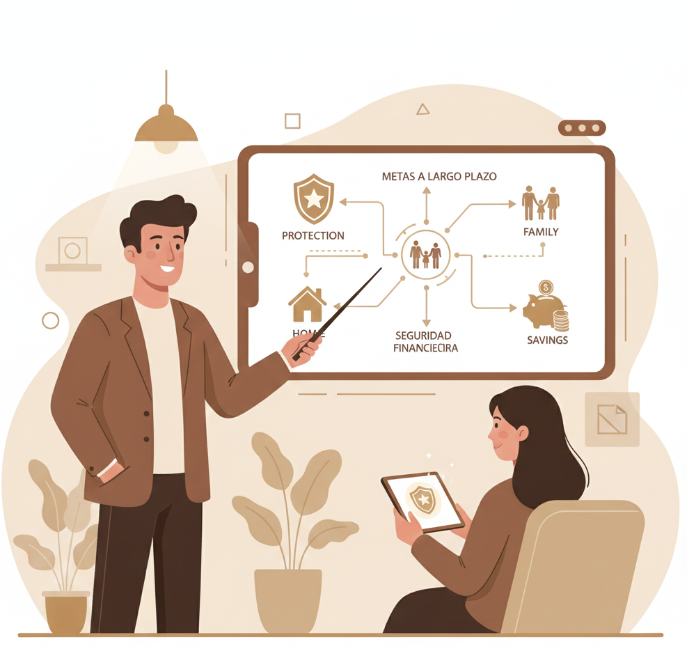 Solución de seguridad financiera para familias