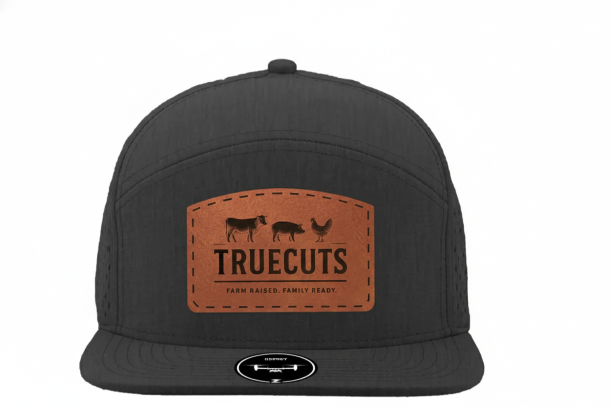 TrueCuts Osprey Leather Patch Hat