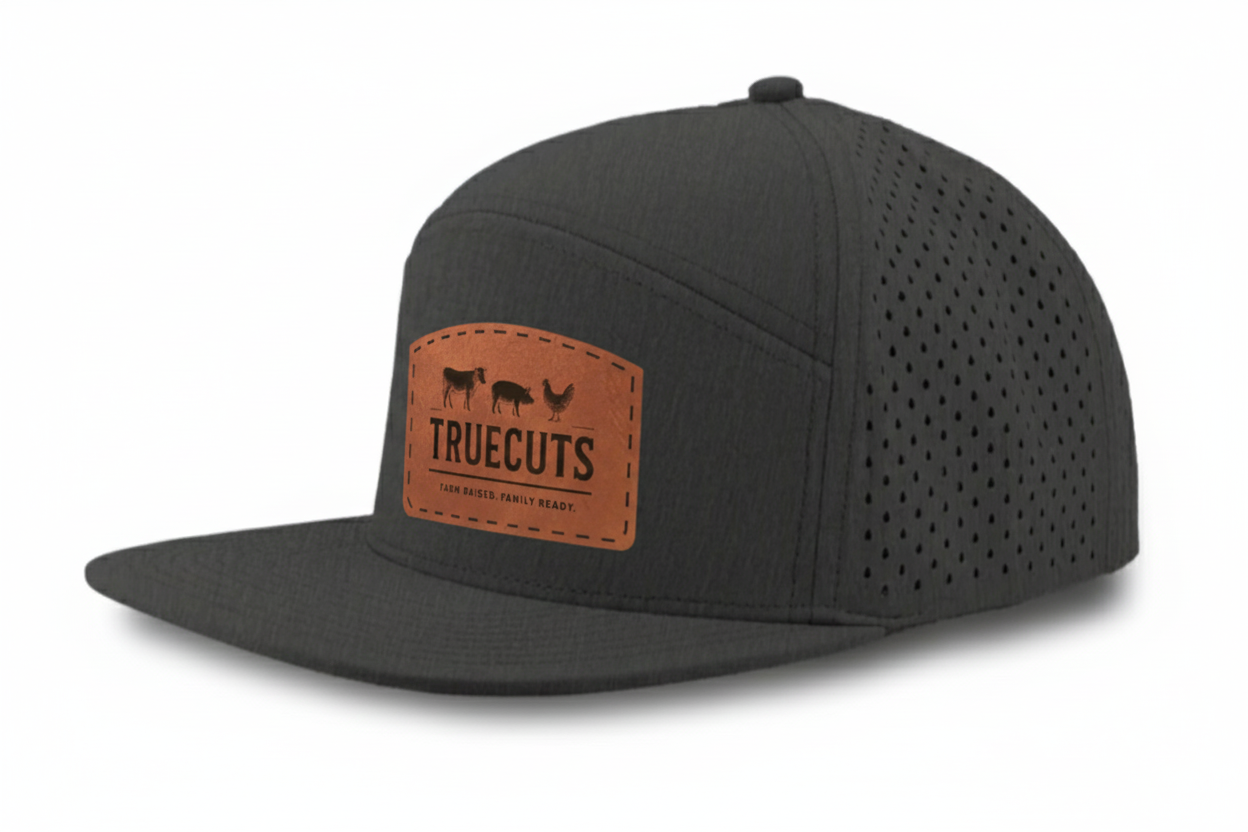 TrueCuts Osprey Leather Patch Hat