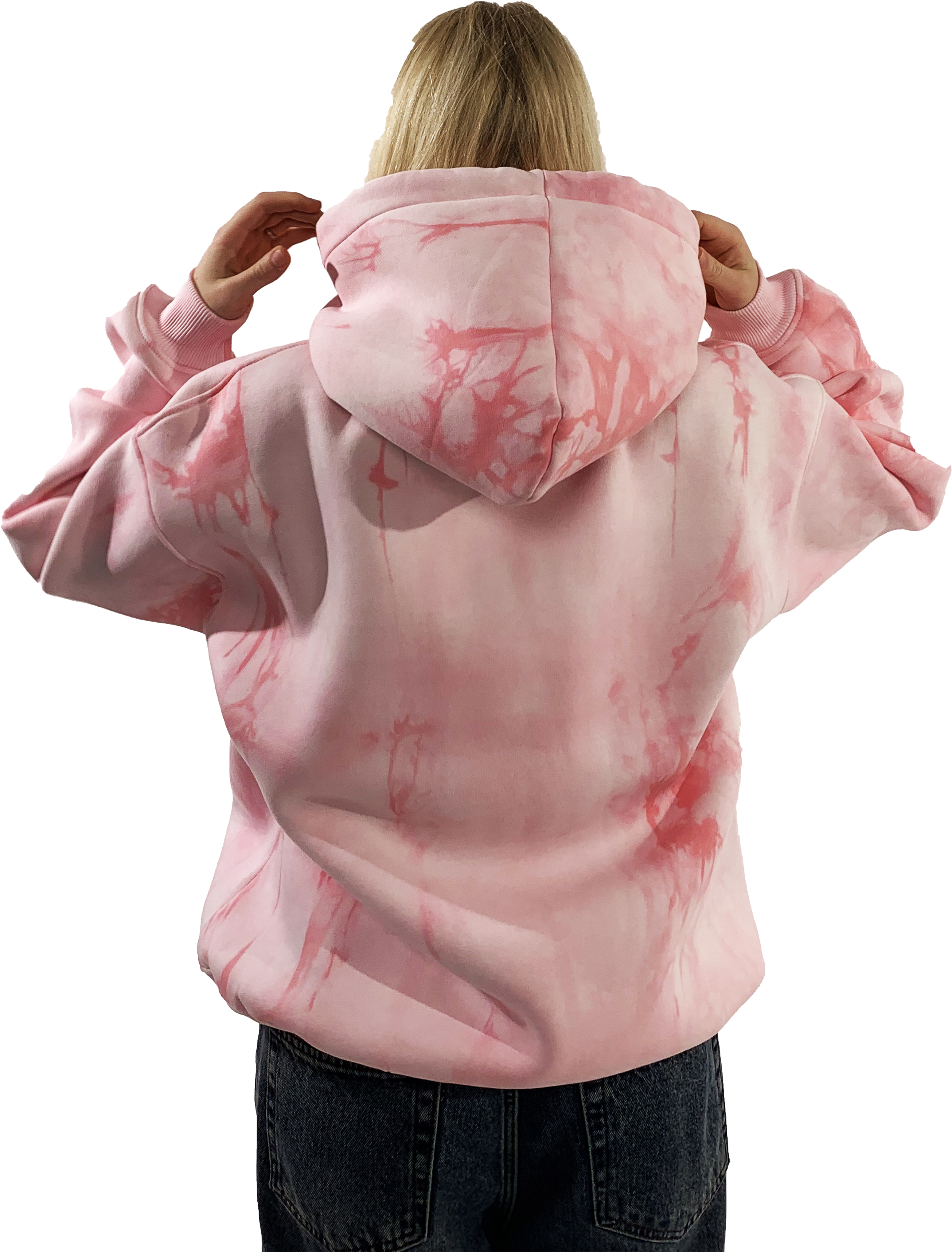 SOCIAL ANXIETY tie-die hoodie