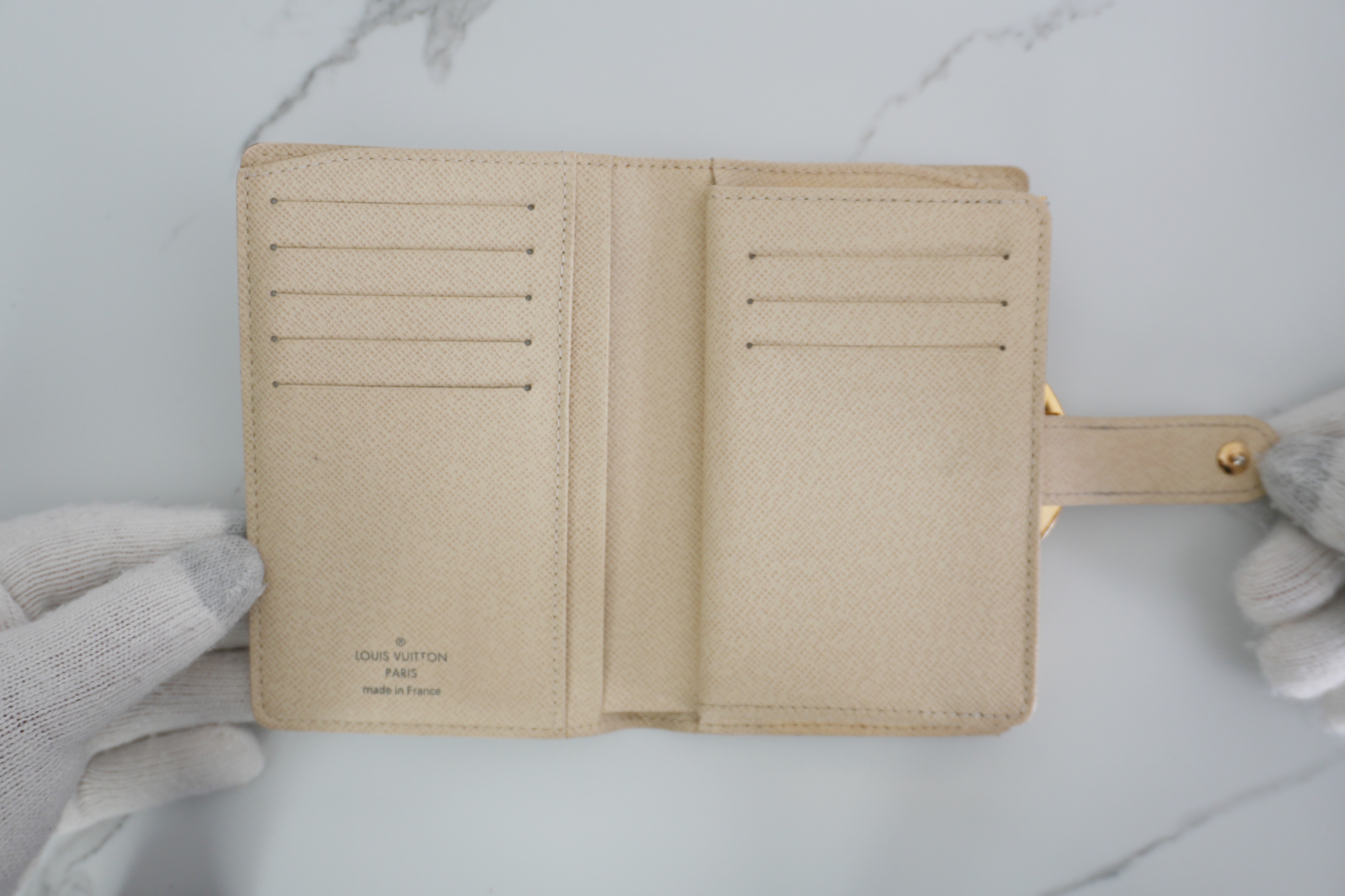 Authentic Louis Vuitton Damier Azur Porte Monnaie Billets Viennois Bifold Wallet