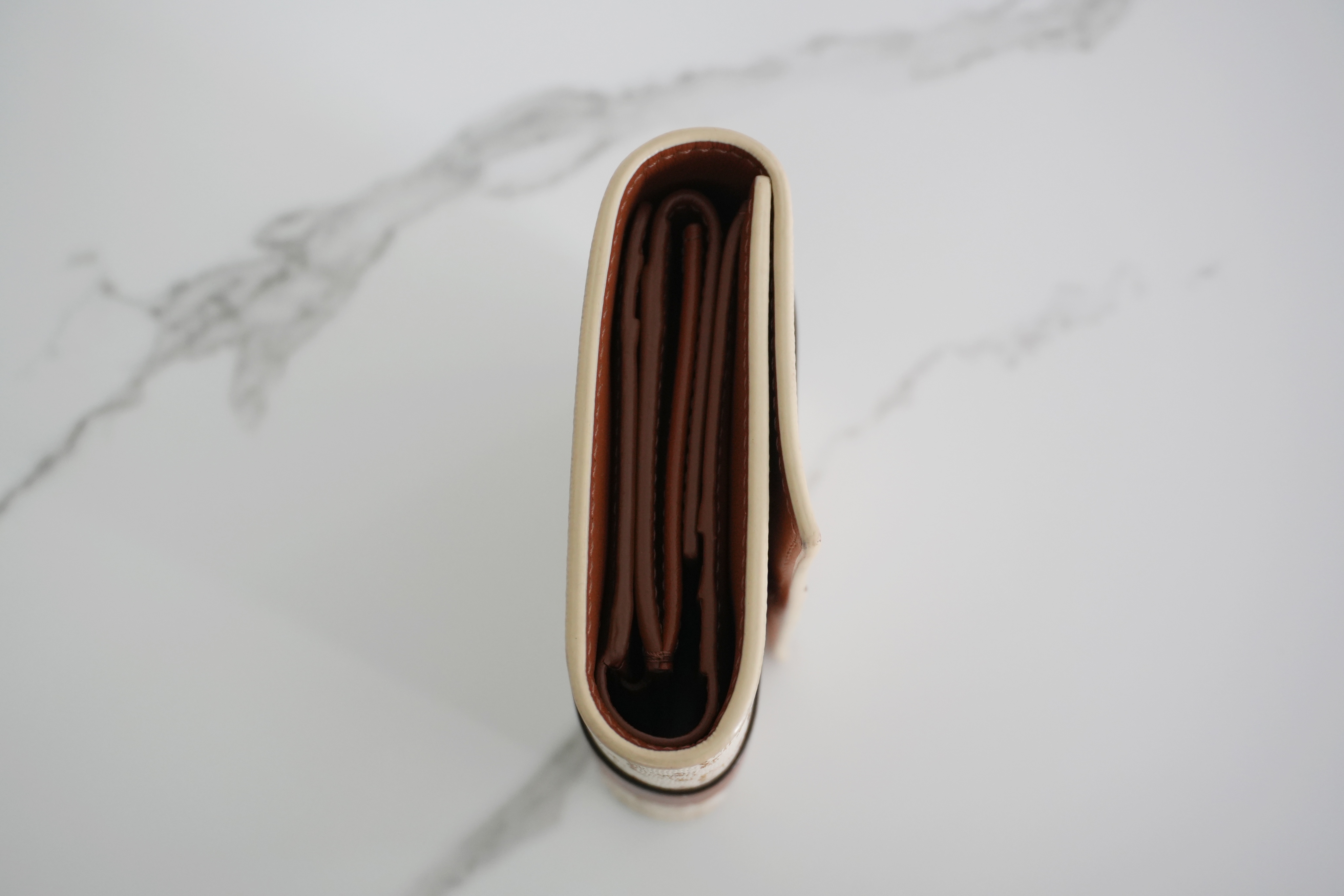 Authentic Celine Triomphe Logo Canvas Trifold Wallet