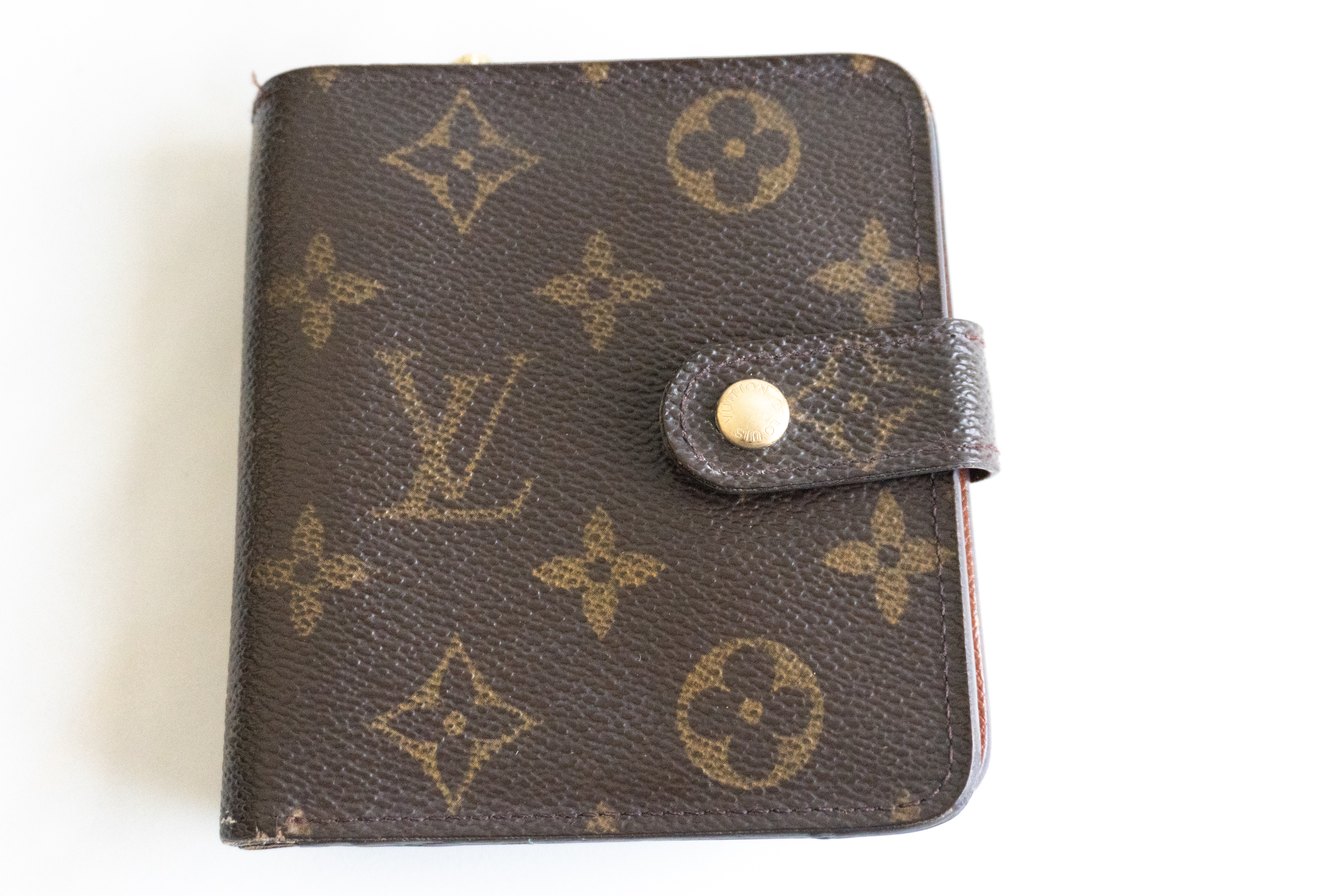 Authentic Louis Vuitton Monogram Compact Zippe Wallet